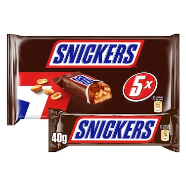 سنيكرز لوح شوكولاتة الأصلي عبوة من 5 × 40 جرام