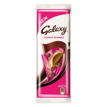 Galaxy Milk Chocolate With Cookie Crumble 80g