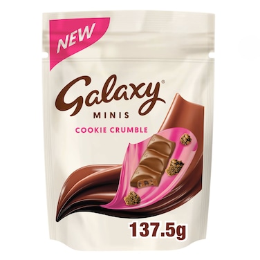 جالكسي شوكولاته مينيز  كوكي كرامبل،  137.5 جرام