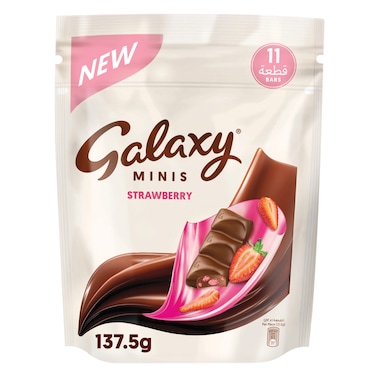 جالكسي شوكولاته مينيز بالفراولة، عبوة من 11 × 137.5 جرام