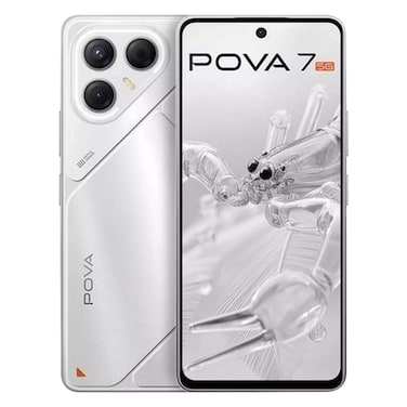TECNO Pova 7, 256GB Storage, 8GB RAM, 5G, Silver