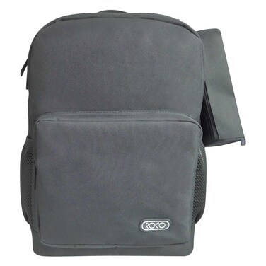 Roco Basic Backpack with Pencil Case &ndash; 17" &ndash; Grey
