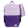 Roco Two-Tone Backpack with Pencil Case &ndash; 17" &ndash; Purple and Dark Purple