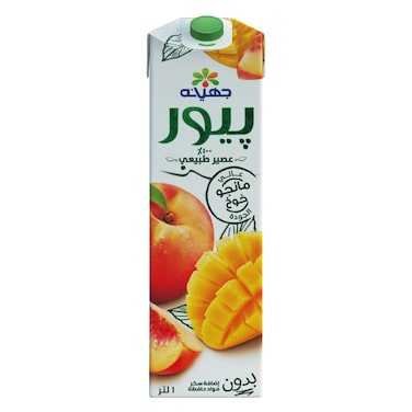 جهينة عصير مانجو وخوخ نقي 1 لتر