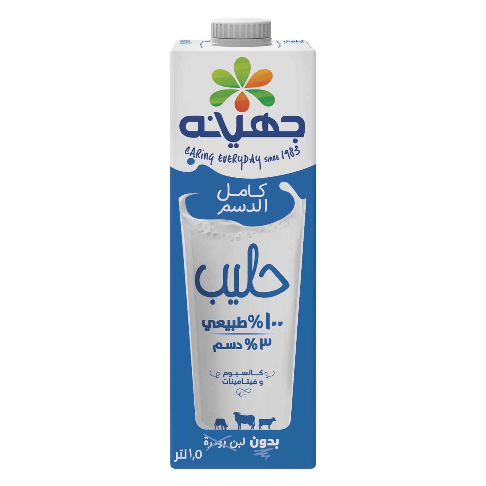 جهينة حليب كامل الدسم 1.5 لتر