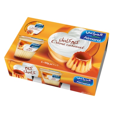 Almarai Cr&egrave;me Caramel Dessert &ndash; 100 g Cup &ndash; Pack of 6