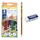 Staedtler Color Pencil 12 + Pencil + Eraser