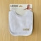 LuQu 3 Bibs Set Soft Washable Adjustable 0+ months