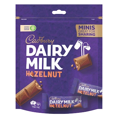 كادبوري دايري ميلك مينيز شوكولاتة الحليب بالبندق 156 جرام