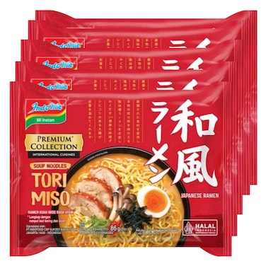 Indomie Premium Tori Miso Noodles 86g x5