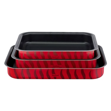 تيفال صواني فرن مستطيلة 22 + 24 + 27 سم