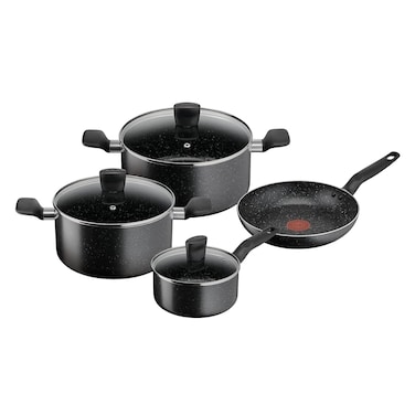 Tefal - Dark Stone - Cooking Set 7 Pieces