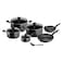Tefal Super Cook Cookware Set &ndash; 11 Pieces &ndash; Black