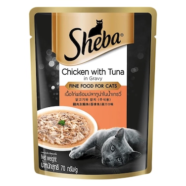 Sheba Cat Food Chickn With Tuna In Gravy 70g x12