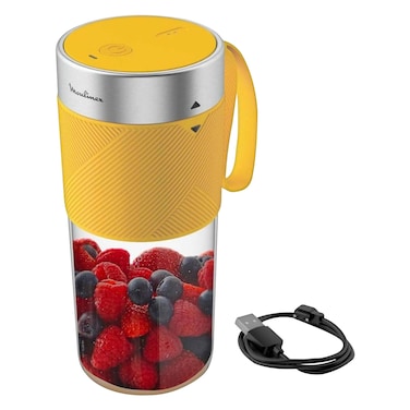 مولينكس خلاط محمول، 300 مل، 45 واط، قابل للشحن عبر USB، أصفر، MLLM1C0210