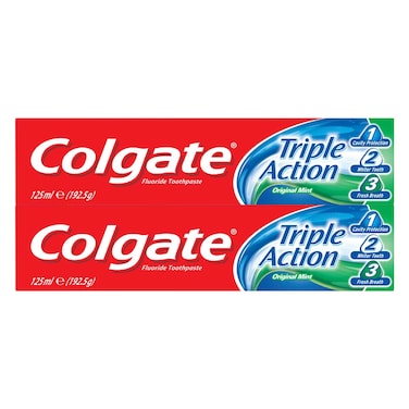 COLGATE Toothpaste Triple Action 125ml x2