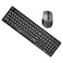UGreen (MK331) Wireless Keyboard &amp; Mouse Combo, EN/AR Layout - Black