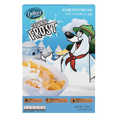Delices Captain Frost Frosted Corn Flakes 375g