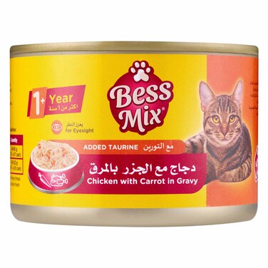 Bess Mix Cat Food Chicken &amp; Carrot In Gravy 155g