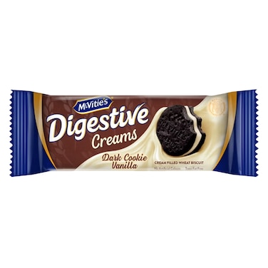 McVitie&rsquo;s Digestive Creams &ndash; Dark Cookie with Vanilla Cream Filling &ndash; 40g