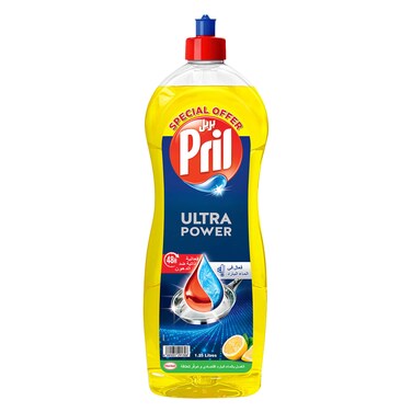 Pril Lemon Ultra Power Dishwashing Liquid 1.25 L Special Offer