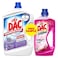 داك منظف ومطهر للأرضيات، برائحة اللافندر، 3 لتر، + داك جولد منظف ومطهر للأرضيات، برائحة الورد، 1 لتر مجانًا، عبوة قيمة