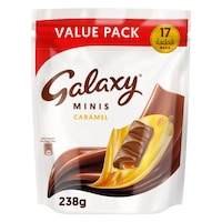 Galaxy Chocolate Minis Caramel 17 Mini Chocolate Bars x 238g