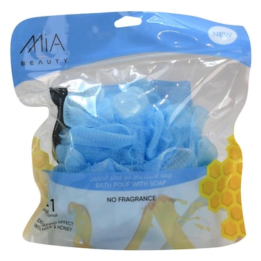 Mia Bath Pouf with Soap &ndash; 120 ml