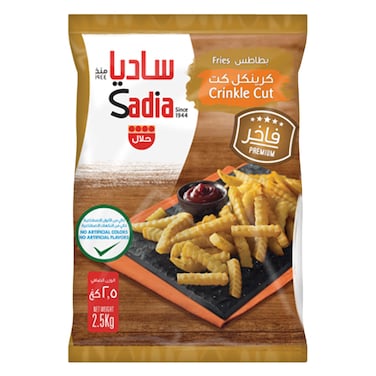 ساديا – بطاطس مقلية مجمدة مقطعة بشكل مموج – 2.5 كجم