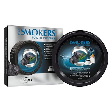 إيفا بودرة أسنان للمدخنين بالفحم 40 جرام