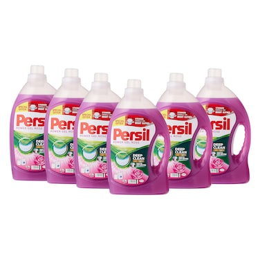 بيرسيل جل غسيل باور، برائحة الورد، 2.9 لتر ×6