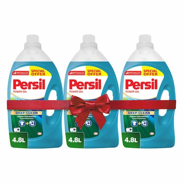 برسيل - جل باور منظف غسيل قليل الرغوة، 4.8 لتر ×3
