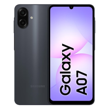 سامسونج جالاكسي – هاتف ذكي A07 – ذاكرة تخزين داخلية 128 جيجابايت – 4 جيجابايت رام – الجيل الرابع – أسود