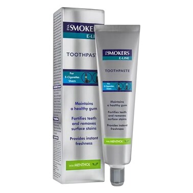 Eva Smokers E-Line Menthol Toothpaste For Removing Stains And Soothing Gum Irritation 50g