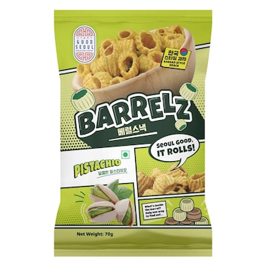 Good Seoul Barrelz Pistachio Flavored Snack 70g