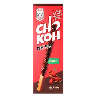 Good Seoul Chokoh Jumbo Korean Chocolate Sticks With Peanuts 54g