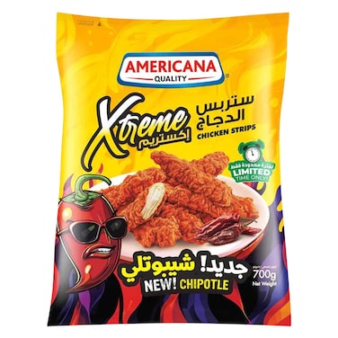 Americana Xtreme Chicken Strips, Chipotle, 700g