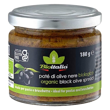 Bioitalia Organic Black Olive Spread 180g