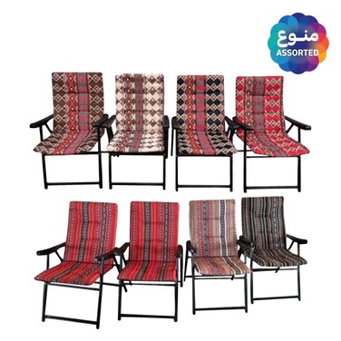 كرسي تخييم – ألوان متنوعة (تباع عشوائيًا) – ‎94×62×58 سنتيمتر– السعر للحبة