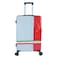 MNUK Swagger Hard Shell Trolley Suitcase &ndash; White and Red &ndash; 24 inch &ndash; Designed in Italy