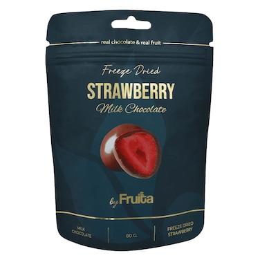 فرويتا – فراولة مغطاة بشوكولاتة بالحليب – 80 جرام