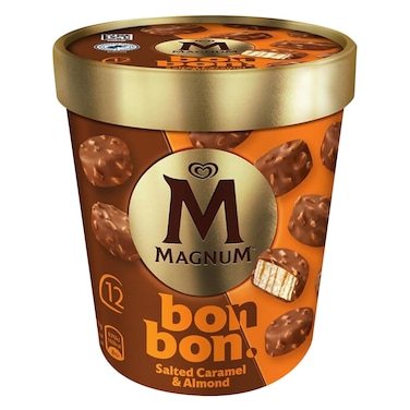 Magnum Bon Bon Salted Caramel &amp; Almond Ice Cream Bites &ndash; 204 ml