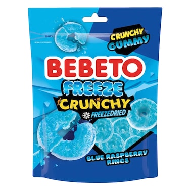 بيبيتو رينجز كاندي حلقات مجففة بالتجميد بطعم التوت، 35 جرام