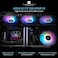 مبرد Thermalright Rainbow Vision 360 Turbo ARGB أبيض، 360 مم، شاشة منحنية 60 هرتز بدقة 2400×1080، متوافق مع AM4/AM5، Intel LGA1851/1700، شاشة ثلاثية الأبعاد 6.67 بوصة مع تثبيت مغناطيسي