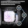مروحة تبريد المعالج Thermalright TL-H12015B-S ARGB، تبريد هادئ لحافظة الكمبيوتر، سرعة عالية 1900 دورة في الدقيقة، مبرد رفيع 15 مم لتبريد المعالج والهيكل، أسود