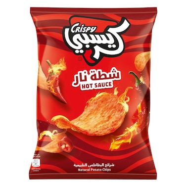 Crispy - Natural Potato Chips, Hot Sauce 110g
