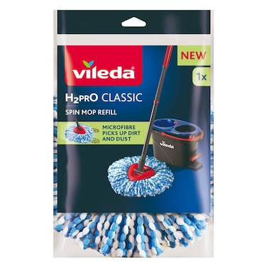 Vileda H2Pro Classic Spin Mop Refill &ndash; Microfibre &ndash; 1 Piece