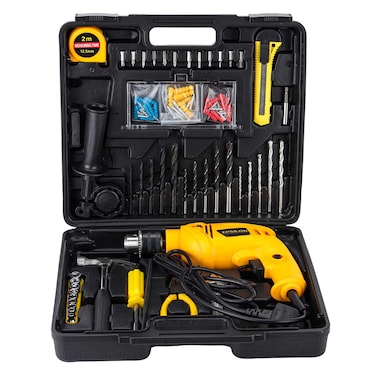 Epsilon 500W Impact Drill with 100-Piece Accessory Set