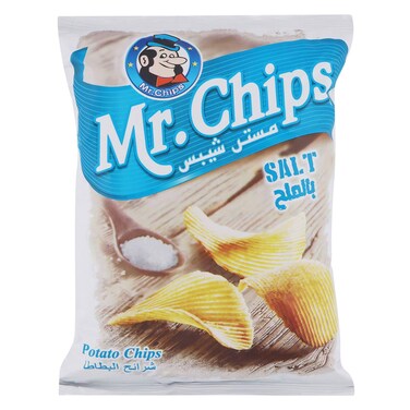 مستر شيبس - شيبس البطاطس، بالملح 21 جرام
