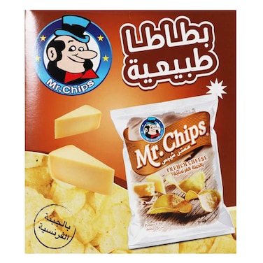 مستر شيبس – شرائح بطاطس بنكهة الجبن – 21 جرام × 12